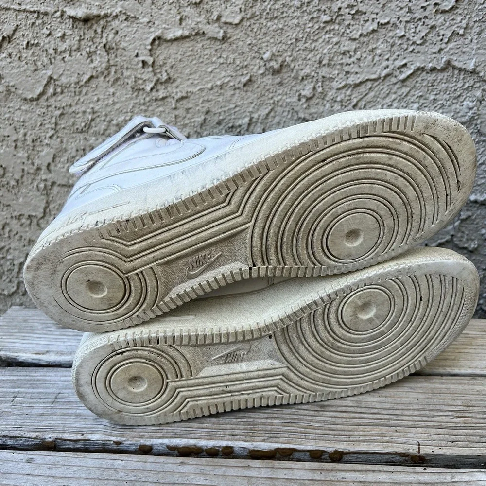 Nike Shoes Men Size 13 Air‎ Force 1 Mid  White Sneakers Hi